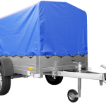Remorque basculante 200x125 avec bâche haute jusqu'à 750 kg