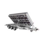 Remorque porte-voiture tridem Pongratz aluminium 406x204 3500 kg