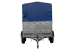 Remorque double essieu basculante 264x125 avec bâche haute – Image 5