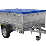 Remorque basculante 200x125 avec bâche 750 kg