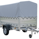Remorque basculante 230x125 avec bâche H800 750 kg