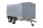 Remorque double essieu basculante 264x150 avec bâche H1100 – Image 3