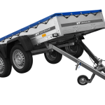 Remorque double essieu basculante 264x125 750 kg