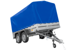 Remorque double essieu 264x150 avec bâche H1100 jusqu'à 750 kg – Image 5