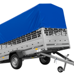 Remorque basculante 264x125 avec bâche haute H800 – Garden Trailer 264 KIPP PTAC 750 kg