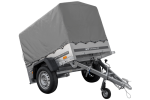 Remorque basculante 150x106 avec bâche haute jusqu'à 750 kg