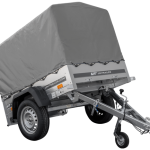 Remorque basculante 150x106 avec bâche haute jusqu'à 750 kg