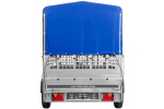 Remorque basculante 264x125 avec bâche haute H800 – Garden Trailer 264 KIPP PTAC 750 kg – Image 3
