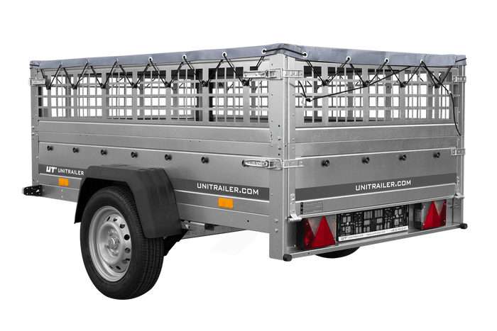 15-7.png Remorque basculante UNITRAILER 200x125 avec bâche 750 kg – Image 1
