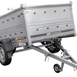 Remorque basculante UNITRAILER 200x125 avec couvercle 750 kg