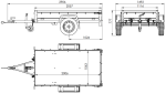 Remorque basculante Garden 200 200x106 telo alto 750 kg – Image 5