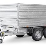 Remorque tri-benne Pongratz SKS tandem acier 3500 kg