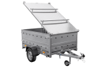 Remorque basculante UNITRAILER 200x125 avec couvercle 750 kg – Image 4