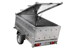 Remorque basculante 200x125 avec couvercle aluminium 750 kg – Image 2