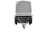 Remorque double essieu basculante 264x150 avec bâche H1100 – Image 2