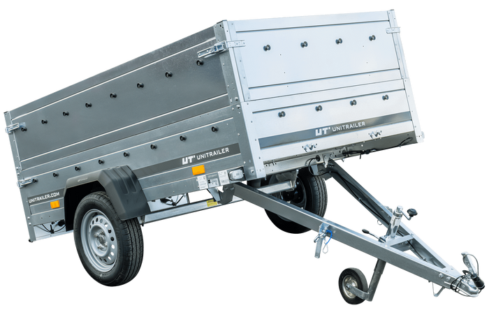 26-2.png Remorque basculante 230x125 avec ridelles hautes 750 kg – Image 1