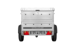 Remorque basculante 150x106 avec couvercle aluminium 750 kg – Image 3
