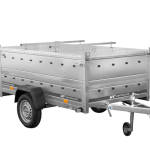 Remorque basculante UNITRAILER 230x125 avec couvercle 750 kg