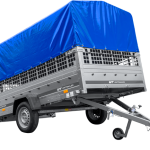 Remorque basculante Garden 265 KIPP 264x150 avec bâche H800 750 kg