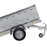 Remorque basculante 200x106 avec bâche 750 kg