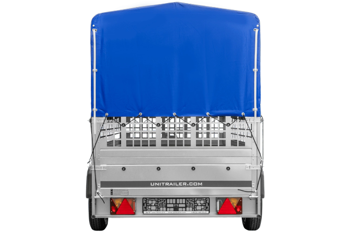 34-6.png Remorque basculante UNITRAILER 264x125 avec bâche 750 kg – Image 1