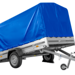 Remorque basculante 264x150 avec bâche H1100 jusqu'à 750 kg