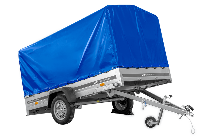 35-1.png Remorque basculante 264x150 avec bâche H1100 jusqu'à 750 kg – Image 1