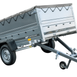Remorque basculante 230x125 avec bâche 750 kg