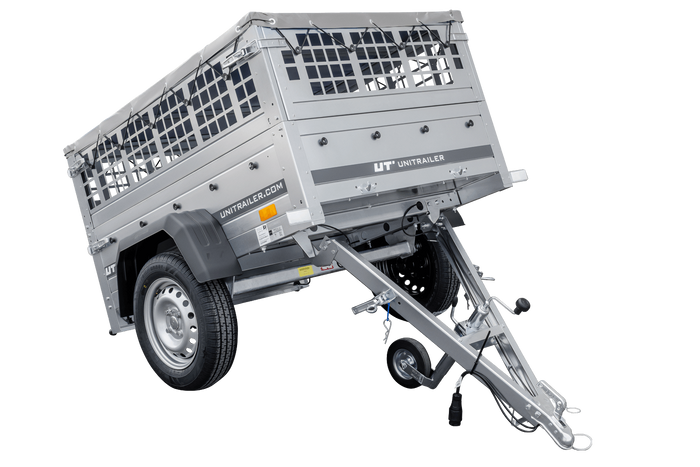 36-4.png Remorque basculante 150x106 avec grille et bâche 750 kg – Image 1