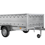 Remorque basculante 264x150 avec bâche plate 750 kg