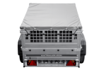 Remorque basculante 150x106 avec grille et bâche 750 kg – Image 3