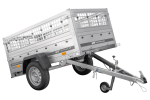 Remorque basculante 200x106 avec grille jusqu'à 750 kg
