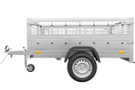 Remorque basculante 200x125 avec grille 750 kg
