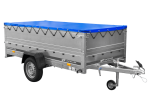 Remorque mono-essieu 264x125 avec ridelles hautes 750 kg – Image 3