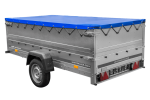 Remorque mono-essieu 264x125 avec ridelles hautes 750 kg – Image 2
