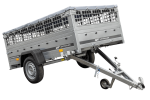 Remorque basculante 230x125 avec bâche et grille 750 kg