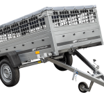 Remorque basculante 230x125 avec bâche et grille 750 kg