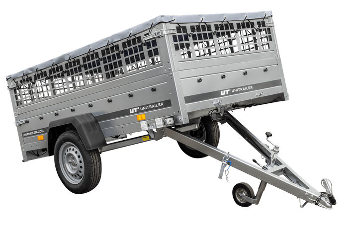 46-4.png Remorque basculante 230x125 avec bâche et grille 750 kg – Image 1