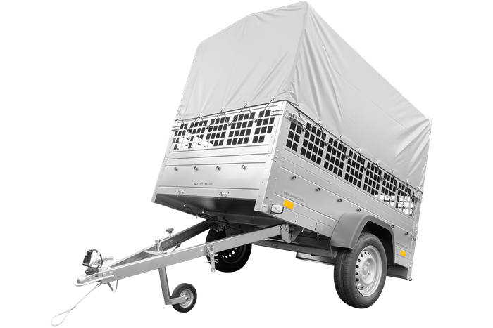 46-5.png Remorque basculante 200x125 avec bâche haute H1500 750 kg – Image 1