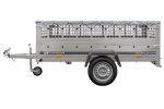 Remorque basculante 230x125 avec bâche et grille 750 kg – Image 4