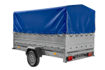 Remorque basculante 264x150 avec bâche et ridelles hautes – Image 2