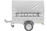 Remorque basculante 200x125 avec bâche haute H1500 750 kg – Image 3
