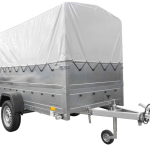 Remorque basculante 264x125 avec bâche H800 750 kg