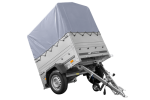 Remorque basculante 150x106 avec bâche haute 750 kg