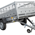 Remorque basculante 200x125 avec grille jusqu'à 750 kg