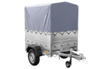 Remorque basculante 150x106 avec bâche haute 750 kg – Image 3