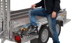 Remorque porte-engins Pongratz PMT plateau surbaissé 300x152 3500 kg