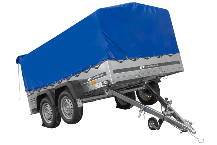 55-1.png Remorque double essieu 264x150 avec bâche H800 jusqu'à 750 kg – Image 1