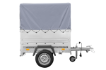 Remorque basculante 150x106 avec bâche haute 750 kg – Image 2