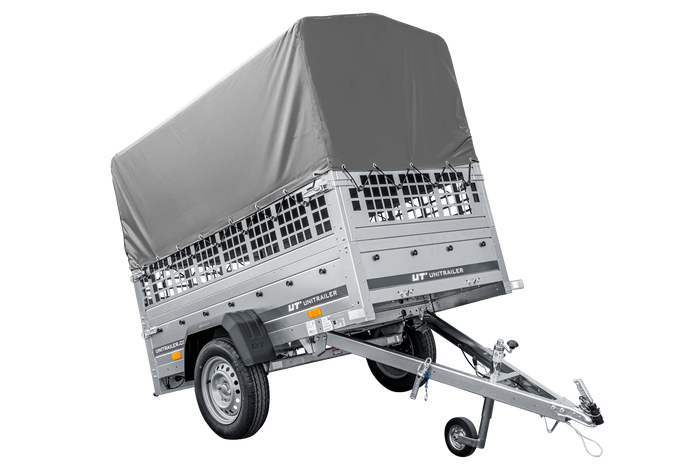 56-5.png Remorque basculante 200x106 avec bâche haute e griglia 750 kg – Image 1
